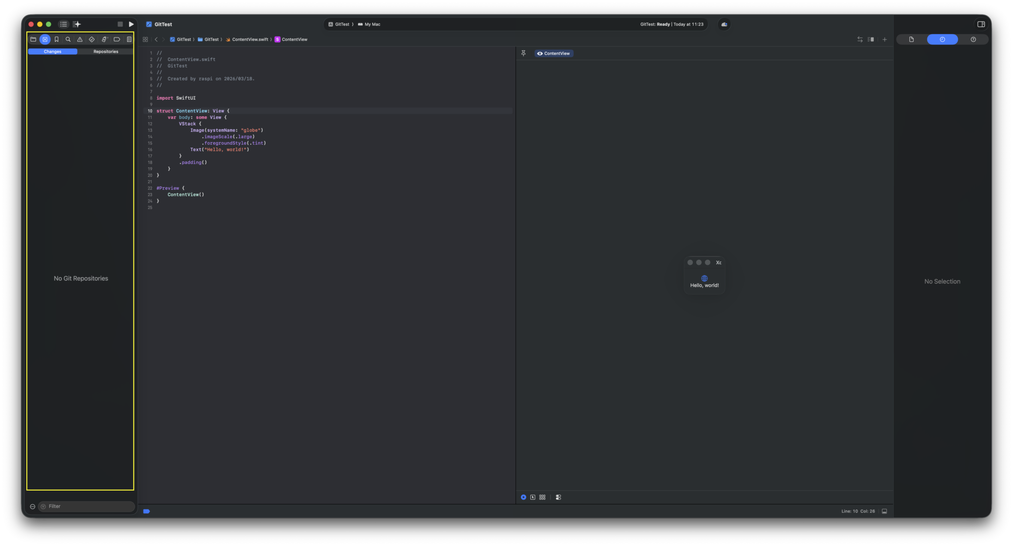 XcodeでGitを使おう 【ローカルリポジトリ編】｜raspiブログ